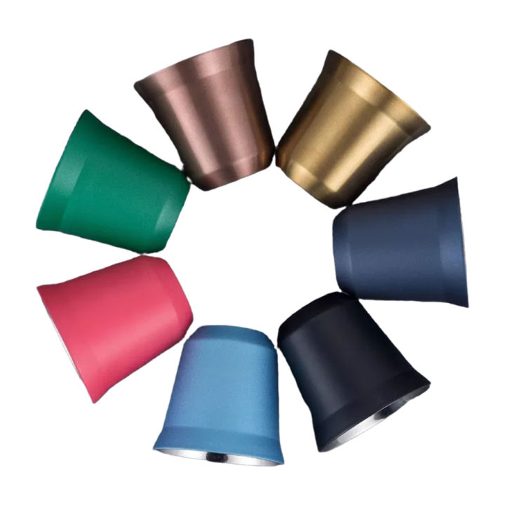 80ml Double Wall Stainless Steel Espresso Cup Insulation Nespresso