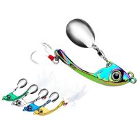 GONGL 9G 13G 17G การสั่นสะเทือนโลหะ Trolling Wobbler ฤดูหนาวกับ Sequin Pesca Spinner เหยื่อเหยื่อแข็งจมสปินเนอร์เหยื่อล่อยาวโยนช้อนเหยื่อ