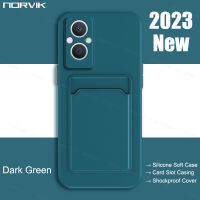 NORVIK สีเขียวเข้มการ์ดปลอกอ่อนซิลิโคนกระเป๋ามีช่องใส่เคสโทรศัพท์แสนสร้างสรรค์กันกระแทกสำหรับ OPPO Reno 8T A98 A78 A58 A17 A17K A77 7 8 8Z 7Z A76 A55 A16 6 6Z A95 A74 A54 A94ค้นหา X3 Pro 4G 5G การป้องกัน n2-1คลุม