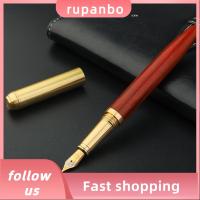 ปากกาเจลทองเหลือง RUPANBO039392692ไม้จันทน์ปากกาของขวัญสีแดงปากกาหมึกซึมสำนักงาน