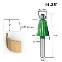 8Mm Shank 11.25/15/22.5/30/45องศา Tenon Router Bit สำหรับไม้ Jointed Bit งานไม้ Cnc เครื่องมือ Bit