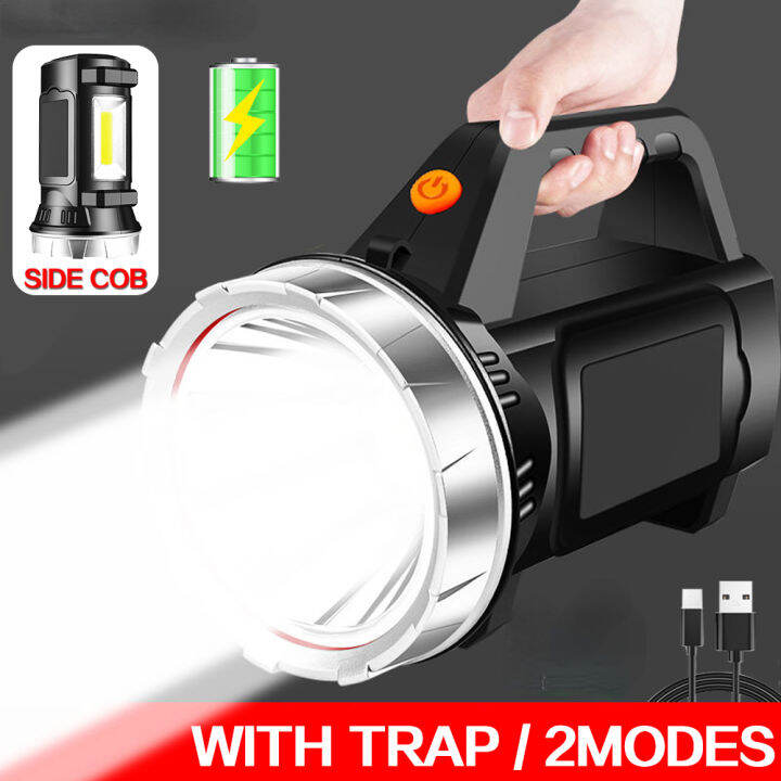 Long Range searchlight torch light big Flashlight Super Bright Handheld