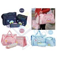 ส่งฟรี กระเป๋าผ้า baby life กระเป๋าสัมภาระคุณแม่ เซต 3ใบ กระเป๋าใส่ของ กระเป๋าคุณแม่ กระเป๋าใส่ขวดนม กระเป๋าผ้าลูกน้อย กระเป๋าอเนกประสงค์