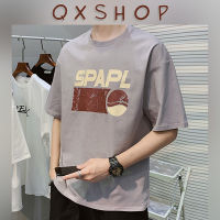 QXshop ✨ งานดีม๊วกกกกกกก ฮิตตลอดกาล จริงๆ กับรุ่นนี้เลยย เสื้อยืดคอกลมสกรีนอักษรภาษาอังกฤษสุดเท่ ใส่สบายมาก❕