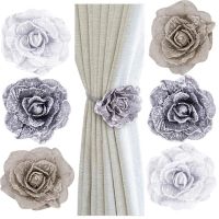 【LZ】☌  Multifuncional Handmade Flower Curtain Straps Cortina Holdbacks Algodão Tassel Laço para Home Office e Hotel