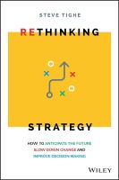 หนังสืออังกฤษใหม่ Rethinking Strategy : How to anticipate the future, slow down change, and improve decision making [Paperback]