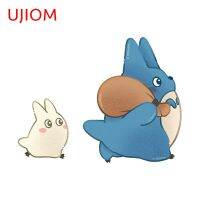 UJIOM 13ซม. X 9.9ซม. Tonari No Totoro ห้องรับแขกห้องนอนสติ๊กเกอร์ติดผนังสร้างสรรค์ทนต่อการขีดข่วนสติกเกอร์ที่น่าสนใจ