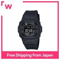 CASIO นาฬิกาข้อมือ G-SHOCK แบบคลื่นวิทยุพลังงานแสงอาทิตย์ (ไฟ LED ความสว่างสูง) GW-M5610U-1BJF ผู้ชายสีดำ