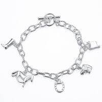 Silver-plated Horse Shape Bracelet Fashion Design Thoughtful Present For Girlfriend