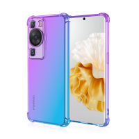 เคสโทรศัพท์กันกระแทกสำหรับ Huawei P60/Huawei P60 Pro,Huawei P60กันตก Huawei P60 Pro สี่มุมกันตกเคสโทรศัพท์เนื้อนิ่มไล่ระดับสี Huawei เคส P60กันกระแทก Huawei เคสสำหรับหัวเหว่ย P60เคสมือถือ