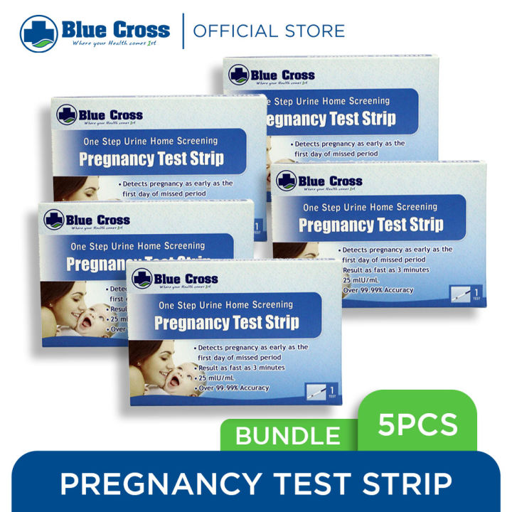 Blue Cross Pregnancy Test Strips By 5s Lazada Ph 1082