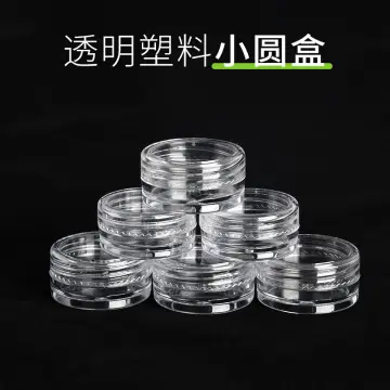 5 Layer Cylinder Stackable Bead Containers Plastic Round Clear