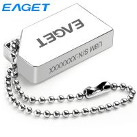 EAGET U8M Mini USB2.0 64GB USB Flash Drive Pendrive 16G 32G Waterproof USB Disk Metal Portable Thumb Drive