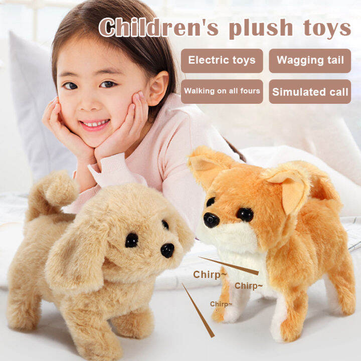 Electronic Robot Dog Sound Control Kids Plush Toy Sound Control