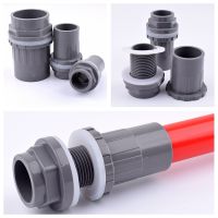 2-10pcs 20mm 50mm Grey PVC Pipe Fittings Aquarium Fish Tank Connector Overflow Thread Water Supply Accessories Joint