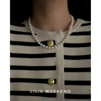 Hot selling products ? Lilis Weekend Exclusive Handmade Homemade Round Strong Light Fashionable All-Match Shijia Crystal Pearl Necklace