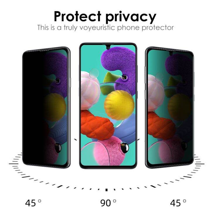 กระจกนิรภัยสำหรับมองลอดป้องกันการสอดแนม-samsung-a53-a73-s20-a33-a52วินาที-a72-a12-a51-a71-s22ปกป้องหน้าจอพิเศษ-fe-บวก