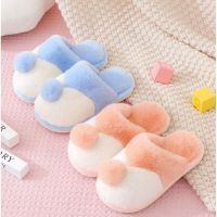 2020 new children 39;s cotton slipper autumn winter boys and girls cotton shoes cartoon with ball baby household cotton towing