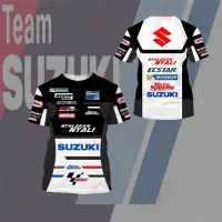 Suzuki Racing LPH-HA Shirt Ver 4 Mens T-shirt Summer Short Sleeve Fashion Womens T-shirt Moto Racing (free nick name and logo)