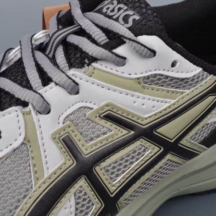 2023-asics-ใหม่-jog-100s-ลิมิเต็ดอิดิชั่นโอลีฟรองเท้าวิ่งสำหรับทั้งหญิงและชายสีเขียวสะท้อนแสงระบายอากาศได้ดีรองเท้าวิ่งที่มีน้ำหนักเบา