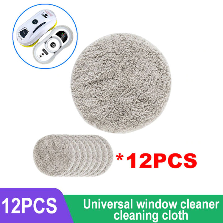 Universal Window Cleaning Robot Double Disk Vacuum Cleaner Cleaning Cloth 12 Pieces Free Shipping
