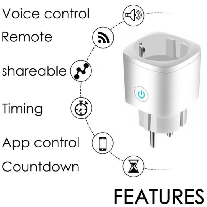 new-popular-aubess-16a-wifiplug-ac100-240v-tuyaeu-frsockets-timing-voice-control-เข้ากันได้กับ-alexahome