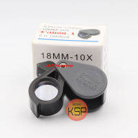 กล้องส่องพระ/ส่องจิวเวอร์ Ca(K77) 10x18mm เทาก้านดำรุ่นเก่า เลนส์แก้วเคลือบ มัลติโค๊ตสีม่วงบางๆ ส่องสว่าง บานพับแน่นเปรี๊ยะ สินค้าใหม่มือ 1