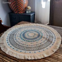 Gerring Bohemian โรแมนติก Placemats สำหรับโต๊ะนอร์ดิกทอเสื่อโต๊ะทานอาหารแผ่นผ้าฝ้ายรถไฟเหาะของตกแต่งโต๊ะงานแต่งงานปาร์ตี้