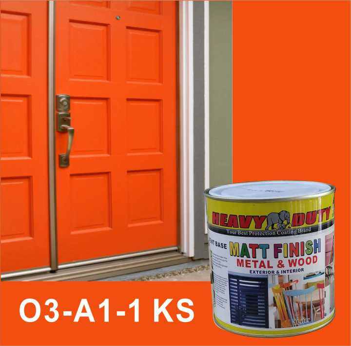 03A11 KS ( MATT FINISH HEAVY DUTY ) 1L (FREE 1.5" BRUSH ) HIGH ENAMEL