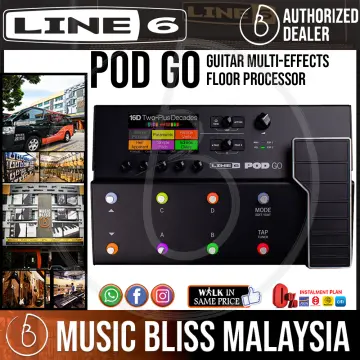 Line 6 POD Go Guitar Multi-effects Floor Processor with Gator  G-MULTIFX-1510 Effects Pedal Bag