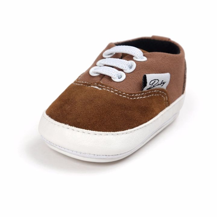 ขายดีที่สุด-ioztt2023-new-brand-quot-baby-quot-canvas-shoes-newborn-girls-boys-shoes-kids-toddlers-hard-sole-anti-slip-sneakers