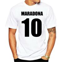 เสื้อยืดผ้าฝ้าย Diego Maradona Argentina No.10 MensR Football 2022 S สำหรับผู้ชายสไตล์ฤดูร้อนเสื้อผ้าผู้ชายขายดีที่สุด!Ts