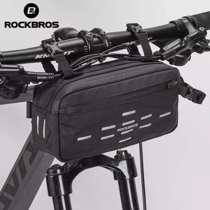 ROCKBROS Bicycle Front Basket Handlebar Bag Frame Pannier Cycling Bag Portable Shoulder Bag