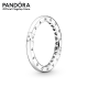 Pandora logo sterling silver ring with clear cubic zirconia แหวนเงิน แหวนเงินแพนดอร่า แหวนแพนดอร่า แพนดอร่า