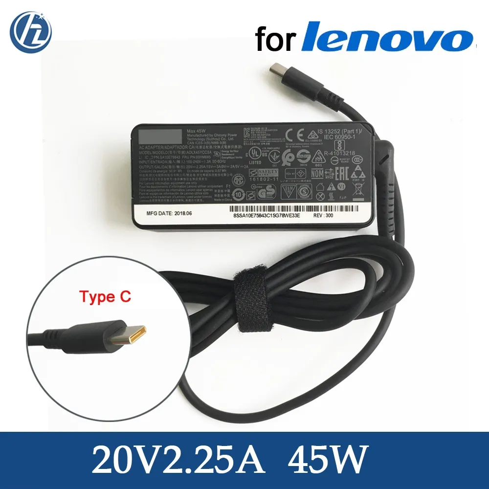 45W  Laptop Charger Type C AC Adapter for Lenovo S330 C330 C630  100e 300e 500e Ideapad S330 D330 D330 USB C Power Supply | Lazada PH