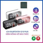 Loa Bluetooth Kiêm Đồng Hồ G10 Mặt Gương Hiển Thị Đèn Led - Đài FM