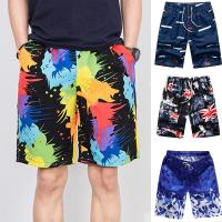 (ETX)MenS And WomenS Beach Pants Couple Outdoor Sports Shorts Beach Casual Pants Large Pants Loose Quarter Pants Men