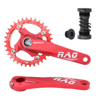 Mountain Bike Right Left Crank Arms Single Crank Ring Bottom Bracket Set 170MM 104BCD Aluminum Alloy Bike Crankset for 8/9/10/11/12 Speed