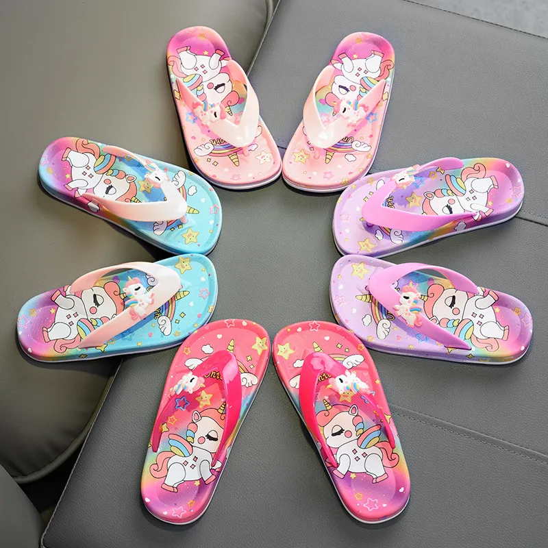 Summer New Non-slip Children's Flip-flops Girls Fashion Beach