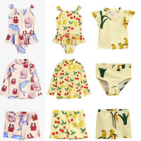 Kids Swimwear New Summer Baby Girls Bikini Sun Parrot Swimsuit Children Clothes Boys Swim Beach Shorts Overalls Swimming One