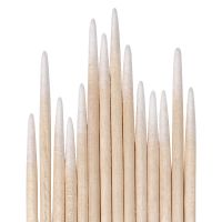 【jw】✤◎  100-500pcs Wood Cotton Buds Swab Disposable Ultra-small Lint Brushes Extension Glue Removing