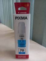 Canon GI-70C น้ำหมึกพิมพ์แบบขวด สีฟ้า ของแท้ PIXMA GM2070  Canon PIXMA G5070  Canon PIXMA G6070