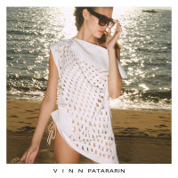 Vinn Patararin - เสื้อฉลุลายเลเซอร์ เสื้อแขนสั้น เสื้อผู้หญิง เสื้อสีขาว - Top laser cut blouse women