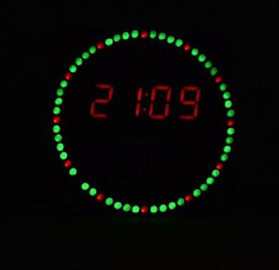 อัพเกรดไฟ Diy ควบคุมการหมุน Led บอร์ดชุดหมุนนาฬิกาอิเล็กทรอนิกส์ Nightlight เพลงนาฬิกา
