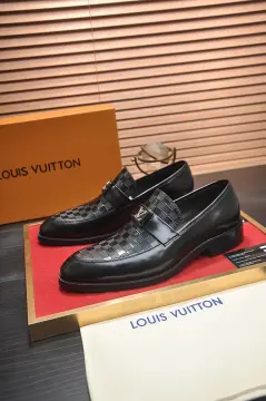 Louis Vuitton Men's LV Red Pane Leather Shoes  Louis vuitton men shoes,  Leather loafer shoes, Leather shoes men