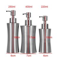 220/250/400ml Bathroom Shower Pump Soap Lotion Dispenser Bottle Stainless Steel Soap Dispenser Shampoo Box