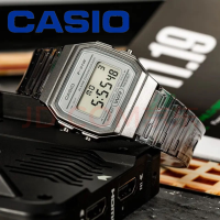 NEW!!!! Casio Digital นาฬิกาข้อมือชาย/หญิง สายเรซินใส รุ่น F-91WS(F-91WS-2D/F-91WS-4D/F-91WS-7D/F-91WS-8D) ของแท้ ประกันศูนย์ 1 ปี จากร้าน