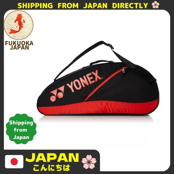 YONEX Badminton rackets Bag tennis BAG Black Red Backpack For 6 Rackets Shoe Pocket sports cases