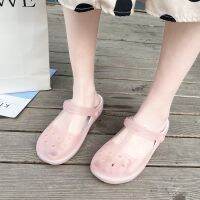 READY STOCK WZZ Womens jelly sandals รองเท้าแตะเจลลี่สตรีแฟชั่นระบายอากาศรองเท้าโรมันแฟชั่นเกาหลีรองเท้าผู้หญิงพื้นหนารองเท้าชายหาดกันลื่น