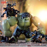 HIMISS Hulk Outrider ไอรอนแมนทอร์สไปเดอร์แมน Thanos Avengers Minifigures ของเล่นบล็อกตัวต่อมหัศจรรย์ที่เข้ากันได้